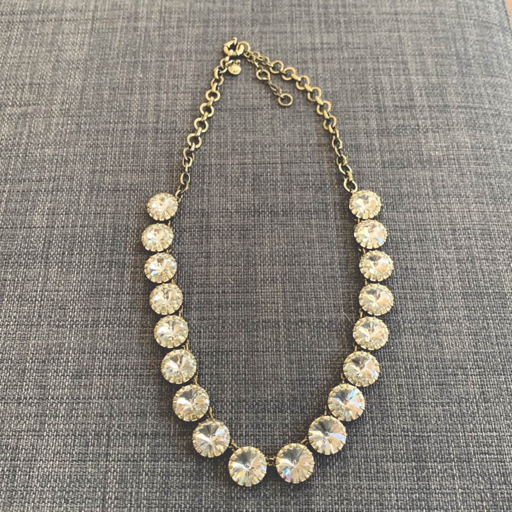 Chunky faux diamond J Crew necklace